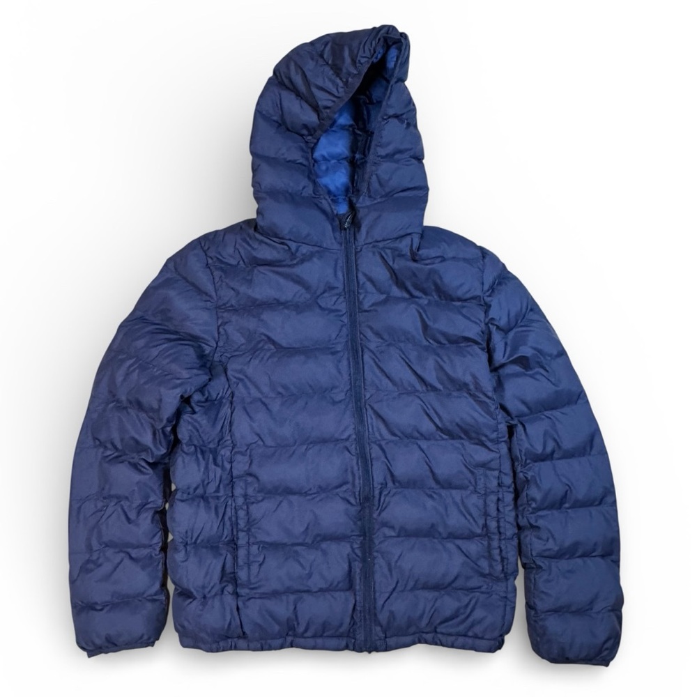 UNIQLO Kids Hooded Puffer Jacket - Dark Blue Size 12
